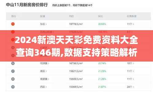 2024新澳天天彩免费资料大全查询346期,数据支持策略解析_Windows19.608