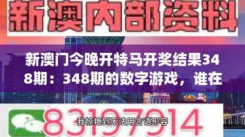 新澳门今晚开特马开奖结果348期:348期的数字游戏,谁在掌控?