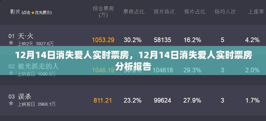 消失爱人12月14日实时票房分析报告,深度解读电影市场热度与观众反馈