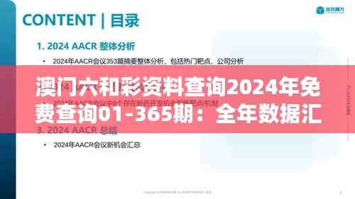 澳门六和彩资料查询2024年免费查询01-365期:全年数据汇总与分析指南