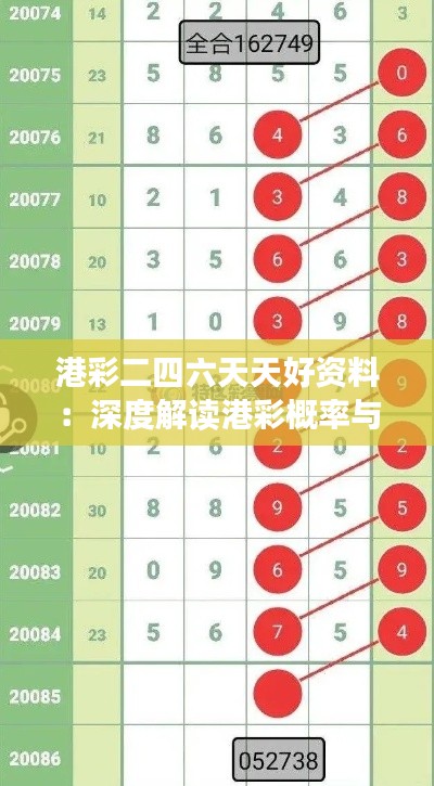 港彩二四六天天好资料:深度解读港彩概率与时效性信息