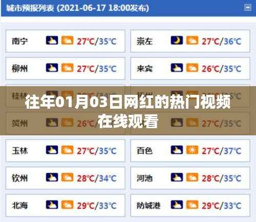 网红热门视频在线观看，历年一月三日精选回顾