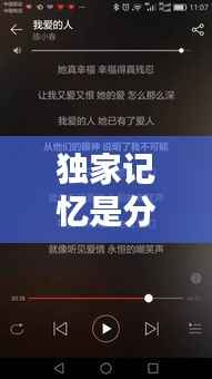 独家记忆是分手歌，独家记忆歌词 