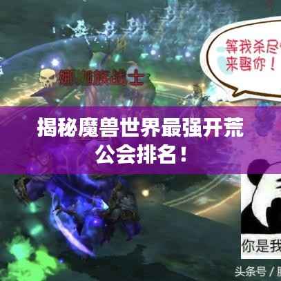 揭秘魔兽世界最强开荒公会排名！